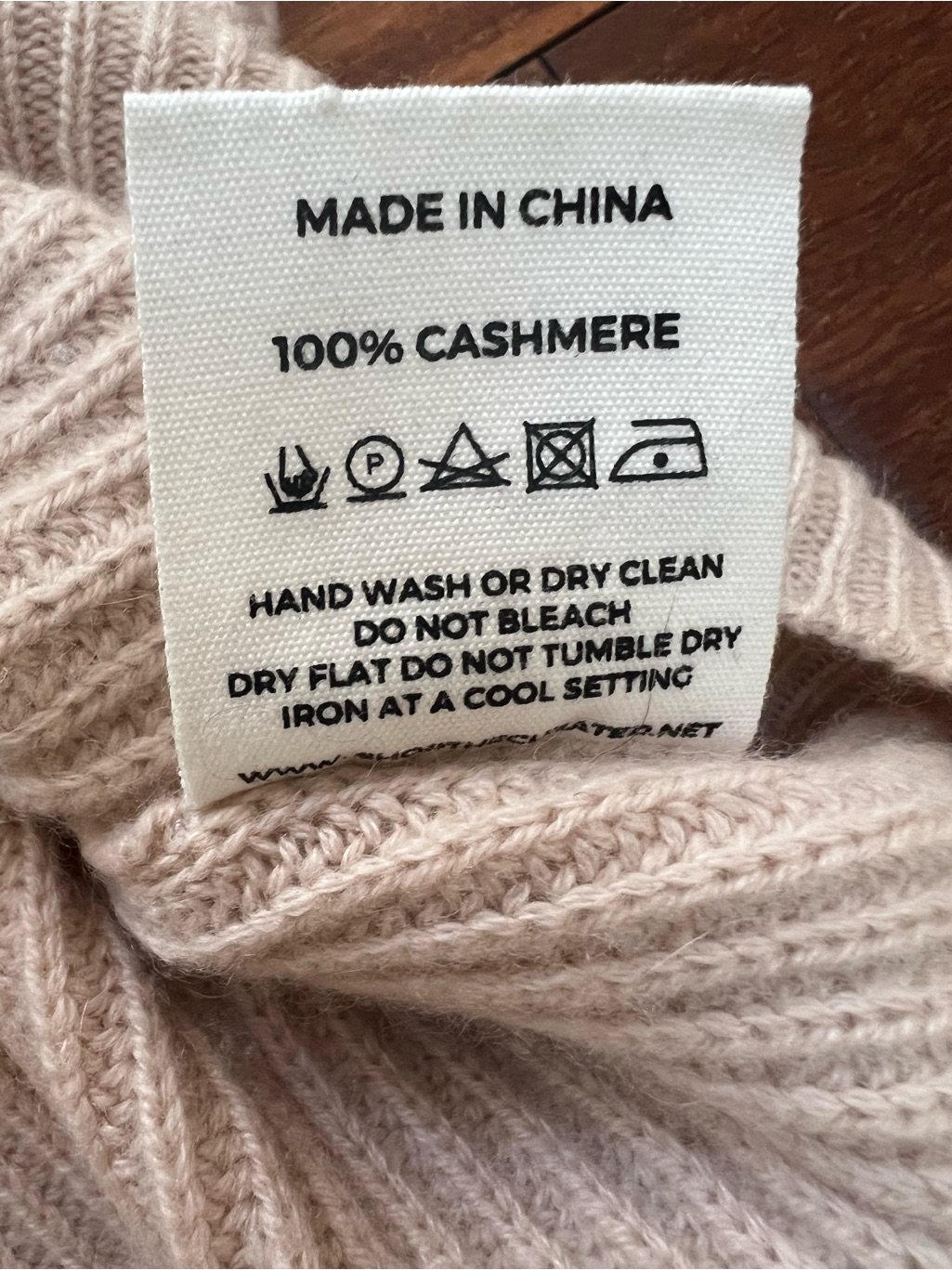 The Curated Chunky Crew Cashmere Sweater In Panna Cotta Size Xs Euc — image 6 of 6
